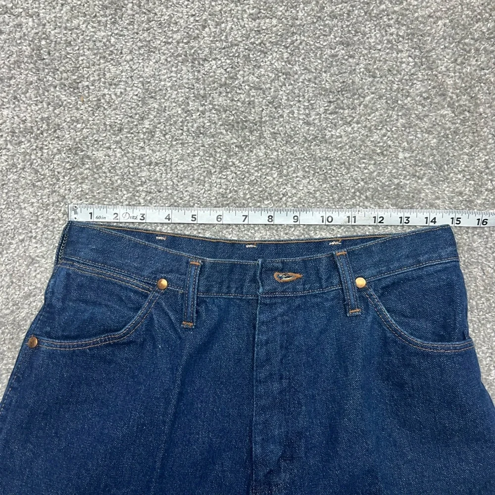 Vtg Wrangler Jeans Women 14x32 Blue Cowboy Cut 13MWZ Western Rodeo Denim 80s NOS - Picture 3 of 8